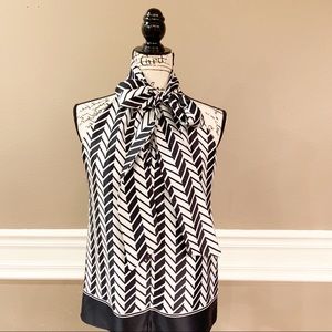 Banana Republic Tie Neck Blouse Size XS